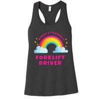 Worlds Nicest Forklift Driver Shirts Sarcastic Forklift Women's Racerback Tank