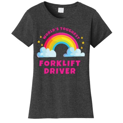 Worlds Nicest Forklift Driver Shirts Sarcastic Forklift Women's T-Shirt