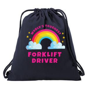 Worlds Nicest Forklift Driver Shirts Sarcastic Forklift Drawstring Bag