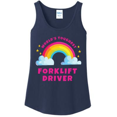 Worlds Nicest Forklift Driver Shirts Sarcastic Forklift Ladies Essential Tank