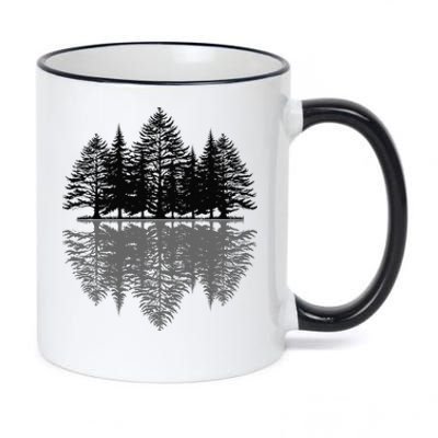 Wildlife Nature Forest Trees Reflection Outdoor Forest 11oz Black Color Changing Mug