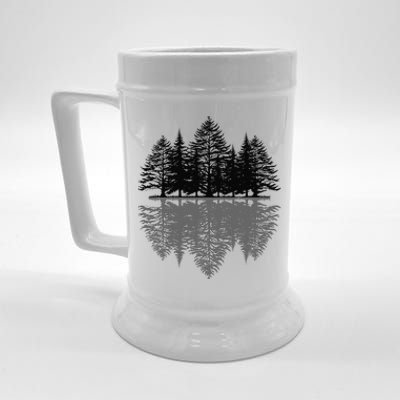 Wildlife Nature Forest Trees Reflection Outdoor Forest Beer Stein