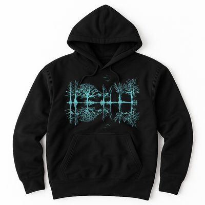 Wildlife Nature Forest Trees Reflection Outdoor Forest Hoodie