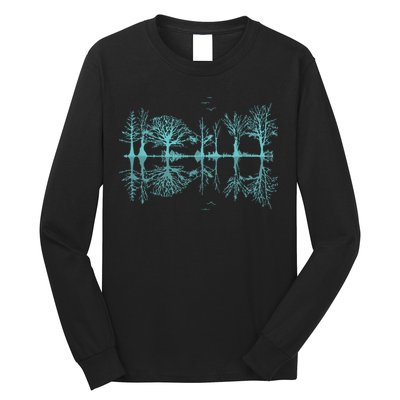 Wildlife Nature Forest Trees Reflection Outdoor Forest Long Sleeve Shirt