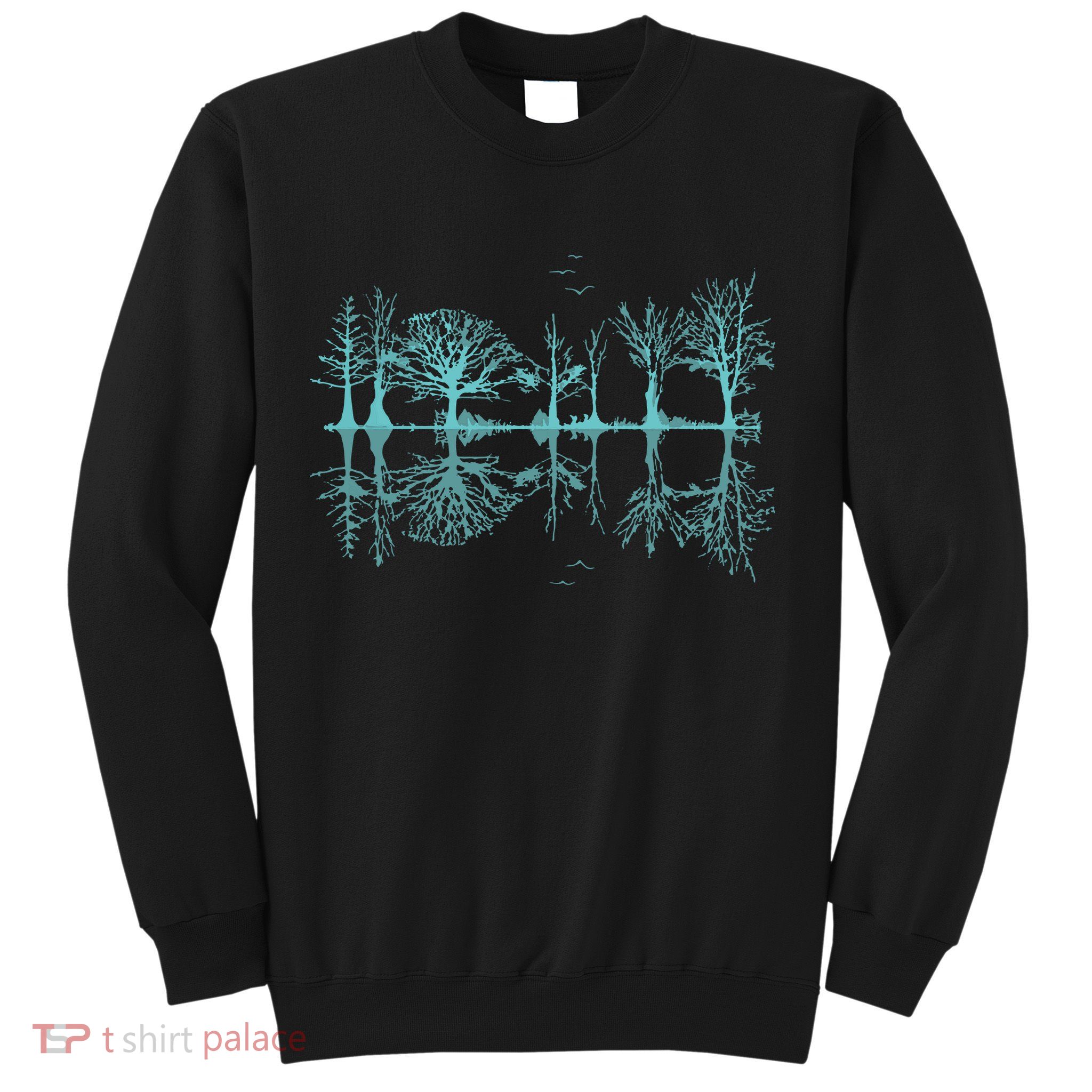 Wildlife Nature Forest Trees Reflection Outdoor Forest Sweatshirt