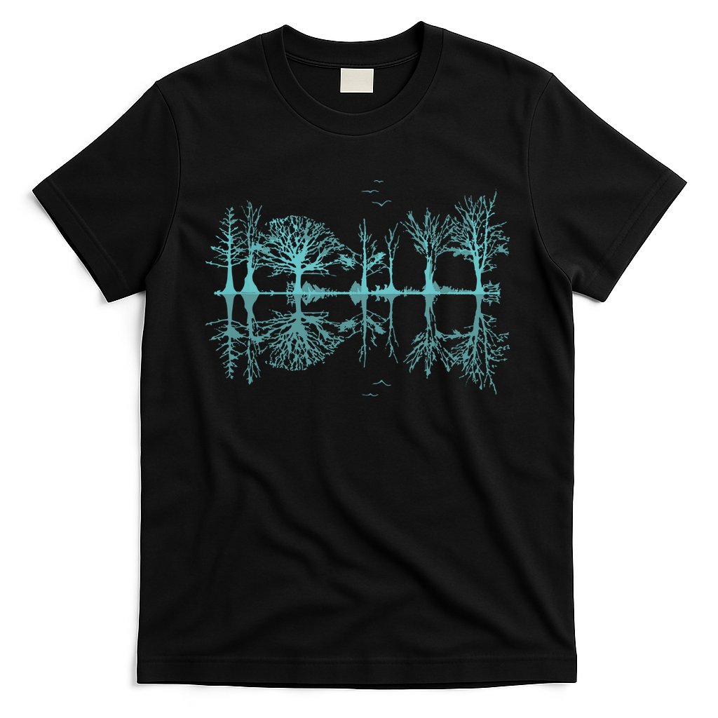 Wildlife Nature Forest Trees Reflection Outdoor Forest T-Shirt