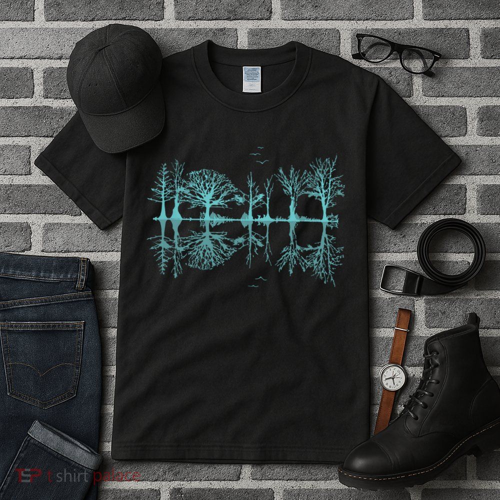 Wildlife Nature Forest Trees Reflection Outdoor Forest Tall T-Shirt