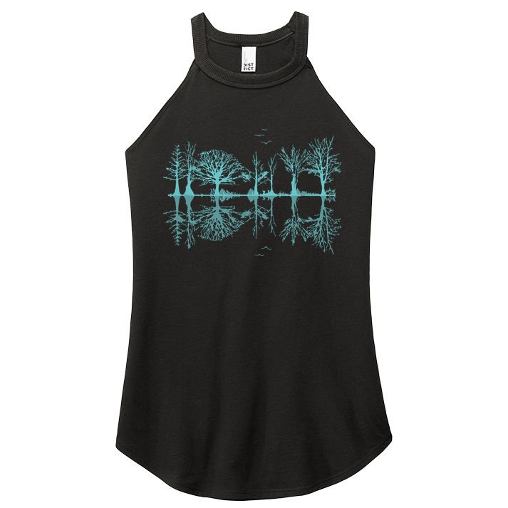 Wildlife Nature Forest Trees Reflection Outdoor Forest Women's Perfect Tri Rocker Tank