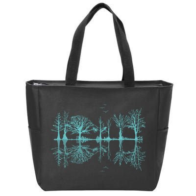 Wildlife Nature Forest Trees Reflection Outdoor Forest Zip Tote Bag