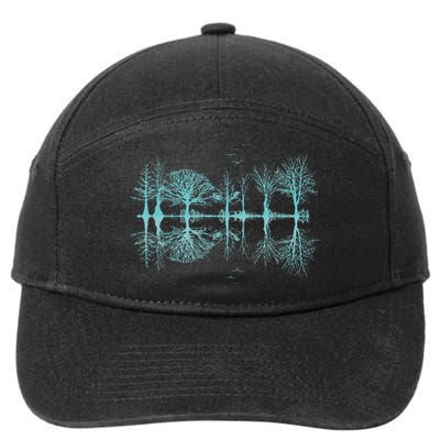 Wildlife Nature Forest Trees Reflection Outdoor Forest 7-Panel Snapback Hat
