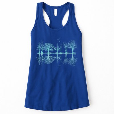 Wildlife Nature Forest Trees Reflection Outdoor Forest Womens Tank Top