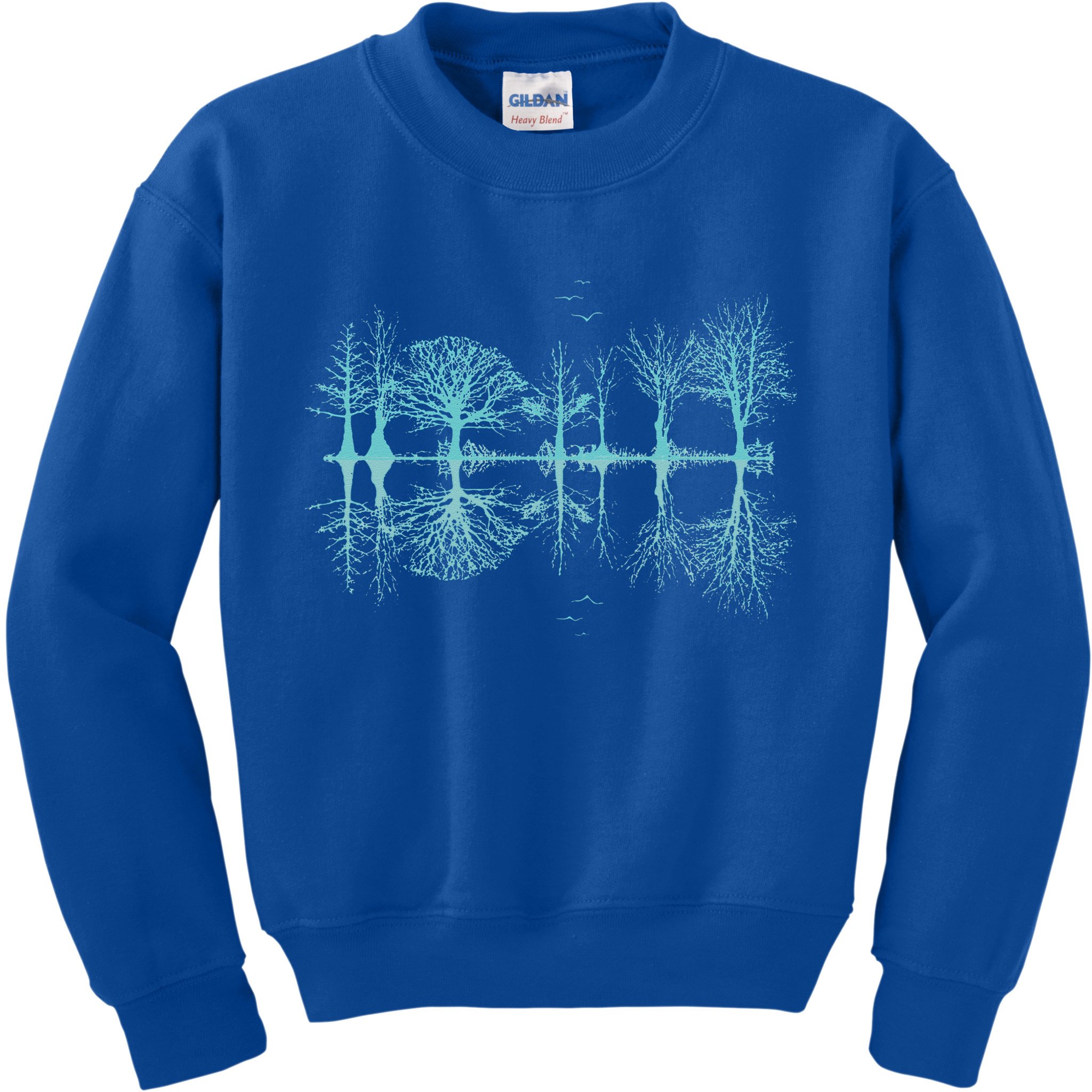 Wildlife Nature Forest Trees Reflection Outdoor Forest Kids Sweatshirt
