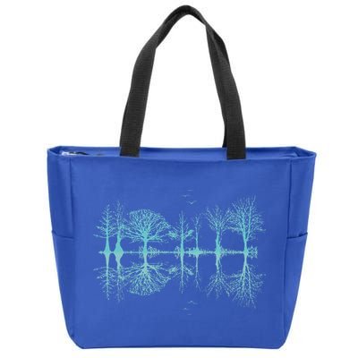 Wildlife Nature Forest Trees Reflection Outdoor Forest Zip Tote Bag