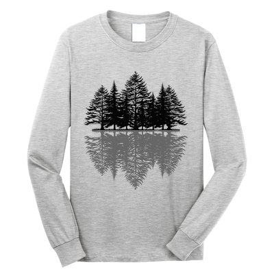 Wildlife Nature Forest Trees Reflection Outdoor Forest Long Sleeve Shirt