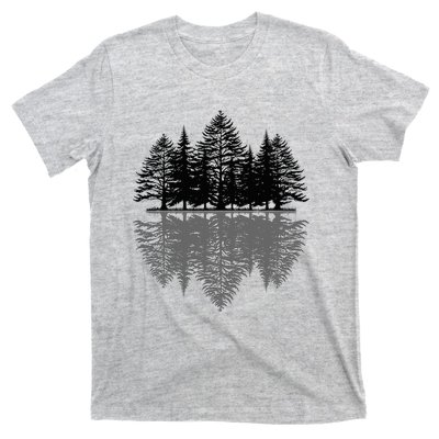 Wildlife Nature Forest Trees Reflection Outdoor Forest T-Shirt