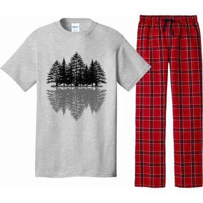 Wildlife Nature Forest Trees Reflection Outdoor Forest Pajama Set