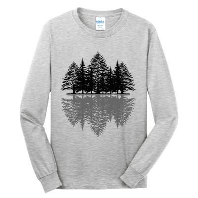 Wildlife Nature Forest Trees Reflection Outdoor Forest Tall Long Sleeve T-Shirt