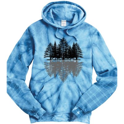 Wildlife Nature Forest Trees Reflection Outdoor Forest Tie Dye Hoodie