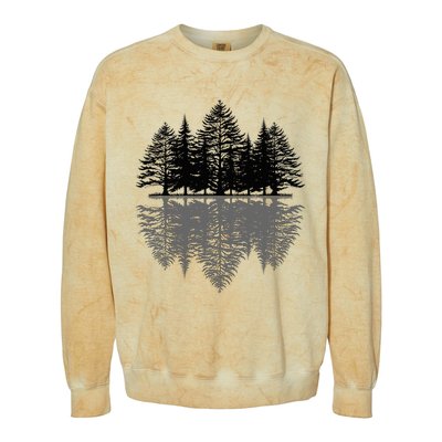 Wildlife Nature Forest Trees Reflection Outdoor Forest Colorblast Crewneck Sweatshirt