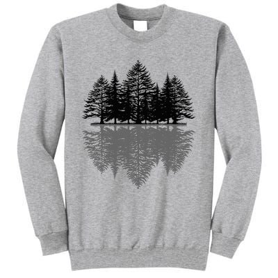 Wildlife Nature Forest Trees Reflection Outdoor Forest Tall Sweatshirt