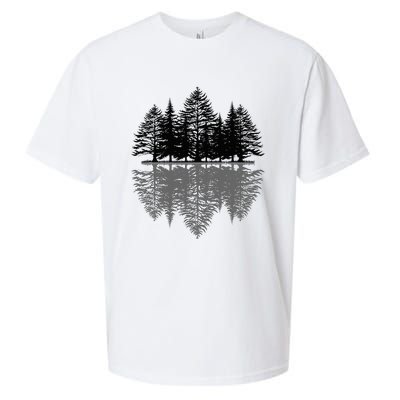 Wildlife Nature Forest Trees Reflection Outdoor Forest Sueded Cloud Jersey T-Shirt