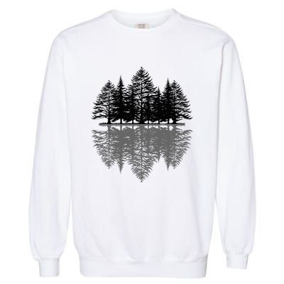 Wildlife Nature Forest Trees Reflection Outdoor Forest Garment-Dyed Sweatshirt