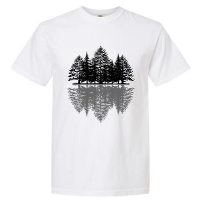 Wildlife Nature Forest Trees Reflection Outdoor Forest Garment-Dyed Heavyweight T-Shirt