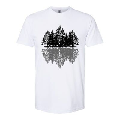 Wildlife Nature Forest Trees Reflection Outdoor Forest Softstyle CVC T-Shirt