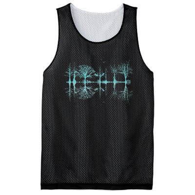 Wildlife Nature Forest Trees Reflection Outdoor Forest Mesh Reversible Basketball Jersey Tank