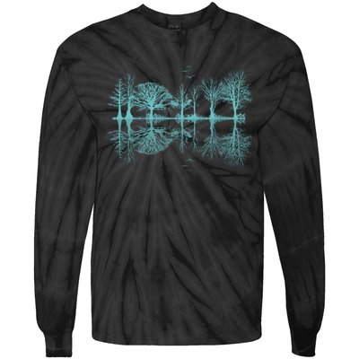 Wildlife Nature Forest Trees Reflection Outdoor Forest Mountain Wildlife Nature Tie-Dye Long Sleeve Shirt