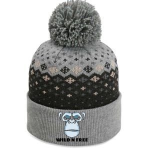 Wild N Free Monkey The Baniff Cuffed Pom Beanie