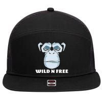 Wild N Free Monkey 7 Panel Mesh Trucker Snapback Hat