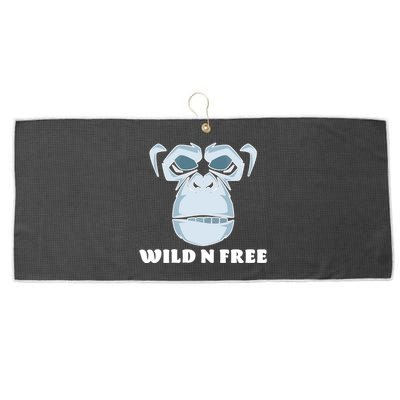 Wild N Free Monkey Large Microfiber Waffle Golf Towel