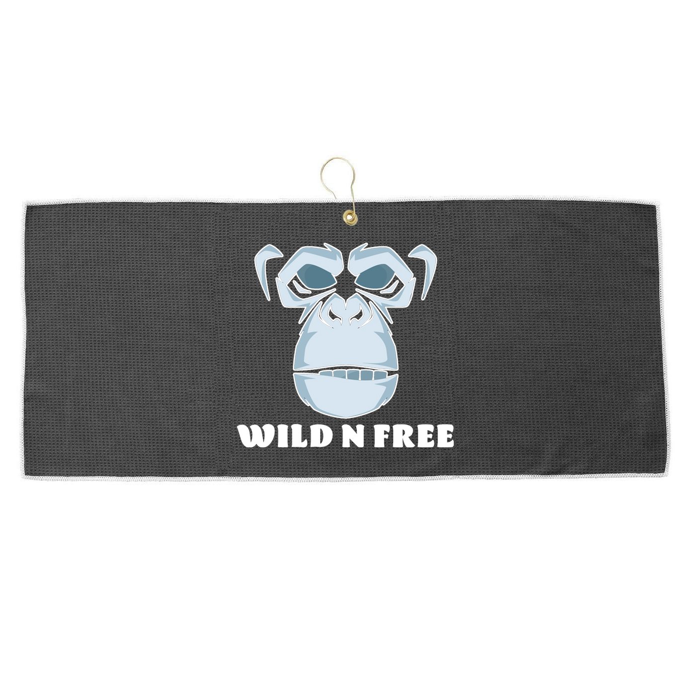 Wild N Free Monkey Large Microfiber Waffle Golf Towel