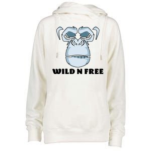 Wild N Free Monkey Womens Funnel Neck Pullover Hood