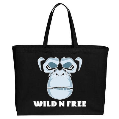 Wild N Free Monkey Cotton Canvas Jumbo Tote