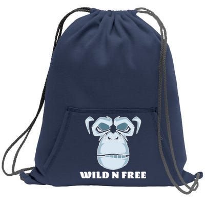 Wild N Free Monkey Sweatshirt Cinch Pack Bag