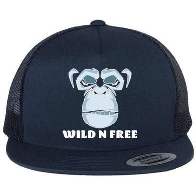 Wild N Free Monkey Flat Bill Trucker Hat