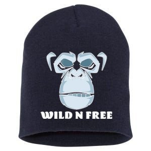 Wild N Free Monkey Short Acrylic Beanie