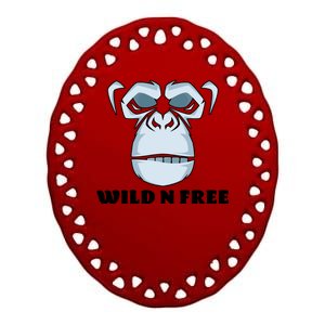 Wild N Free Monkey Ceramic Oval Ornament