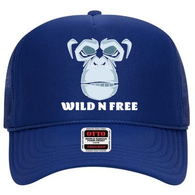 Wild N Free Monkey High Crown Mesh Back Trucker Hat