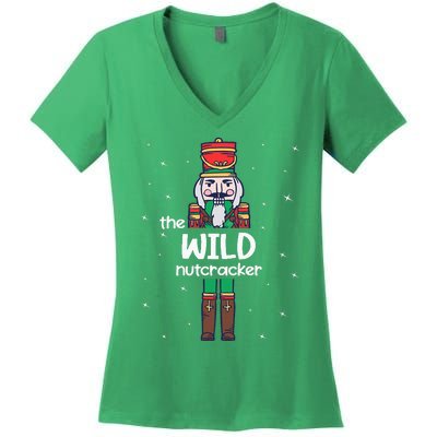 Wild Nutcracker Family Matching Women's V-Neck T-Shirt