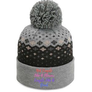 Wo Not Fragile Like A Flower Fragile Like A Bomb Gift Cool Gift The Baniff Cuffed Pom Beanie