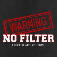 Warning No Filter Proceed With Caution Knit Cap Winter Beanie
