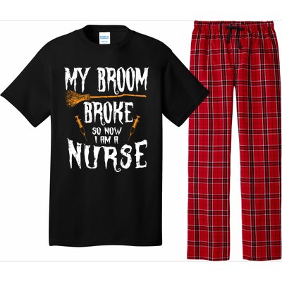 Witch Nurse Funny Saying Costume Easy Halloween Funny Gift Great Gift Pajama Set