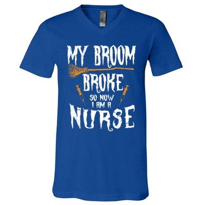 Witch Nurse Funny Saying Costume Easy Halloween Funny Gift Great Gift V-Neck T-Shirt