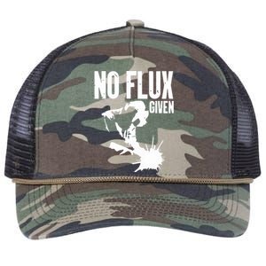 Welder No Flux Given | Funny Welding Dads Retro Rope Trucker Hat Cap