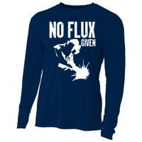 Welder No Flux Given | Funny Welding Dads Cooling Performance Long Sleeve Crew