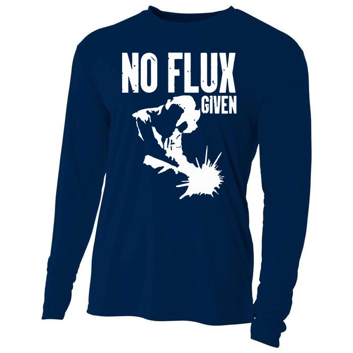 Welder No Flux Given | Funny Welding Dads Cooling Performance Long Sleeve Crew