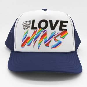 Washington Nationals Fanatics Branded Love Wins Trucker Hat